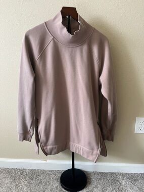 Athleta Mock Neck Pullover - Dusty Mauve